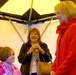 Jill Biden Comforts Daughter of Redeployed Soldier at Fort Bragg Welcome Home Ceremony
