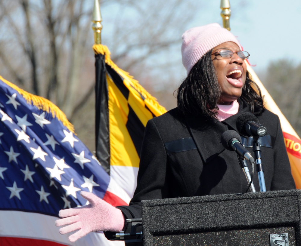 DMA Employee Sings National Anthem at Groundbreaking Ceremony