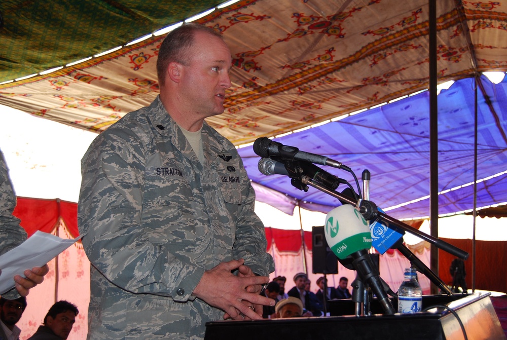 Air Force Officer Leads Groundbreaking Ceremony for Road in Panjshir Province