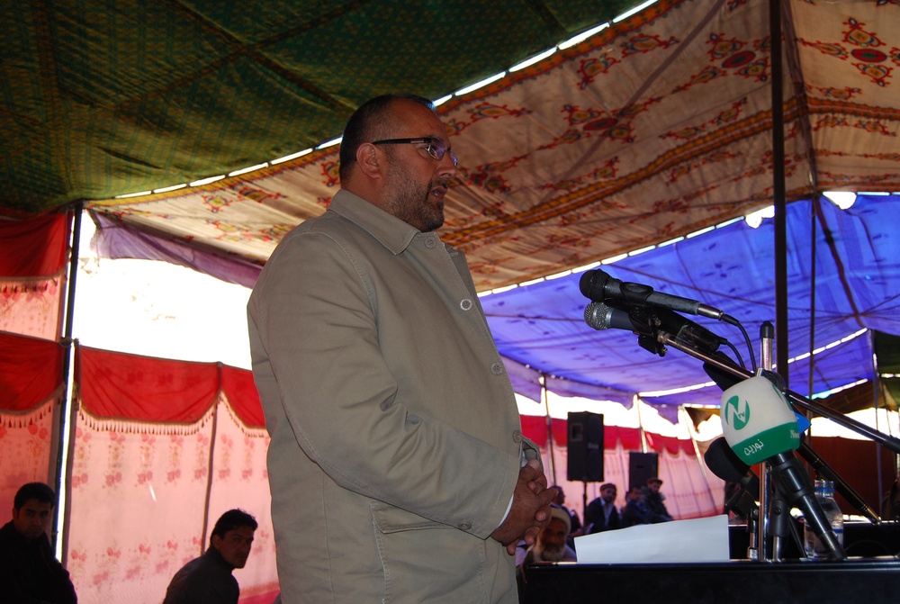 Afghan Governor Breaks Ground on Road Connecting Panjshir and Badakshan Provinces