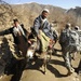 U.S. Soldier Interacts with Afghan Villagers in Panjshir Valley