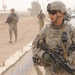 Army Sergeant Leads Foot Patrol in Baghdad