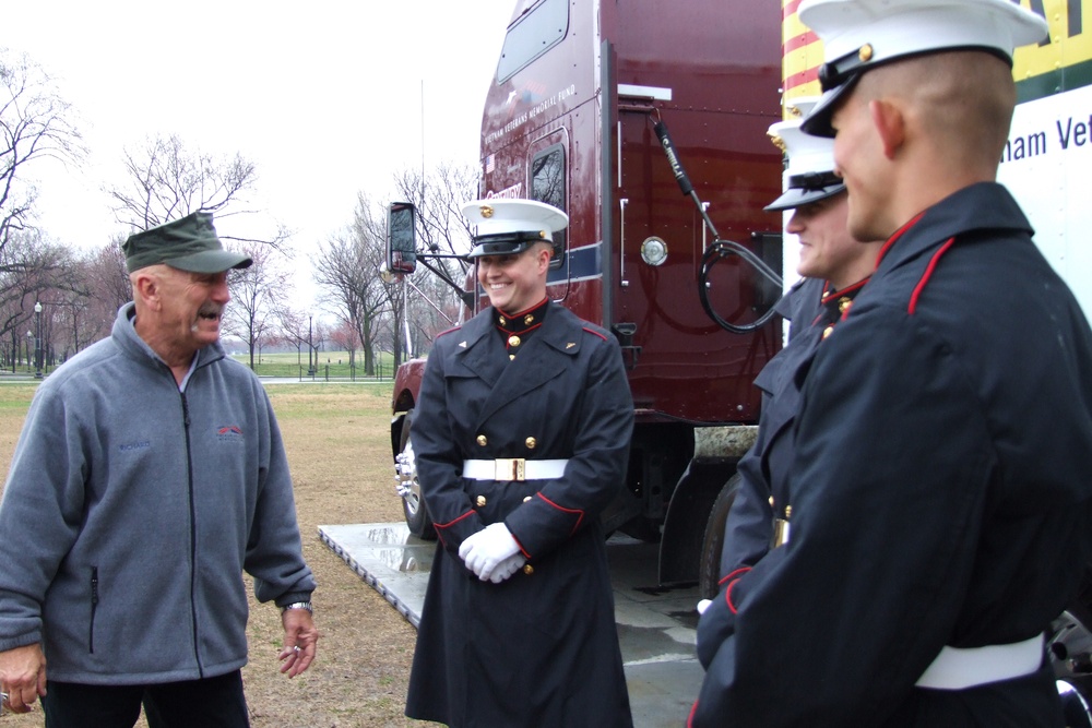 Vietnam Vet Helps Unveil Traveling Exhibit for Future Education Center