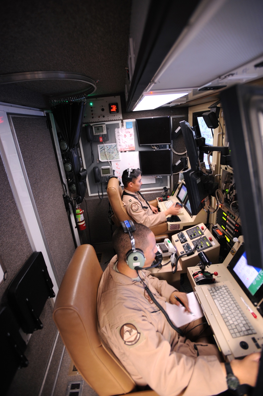 Air Force Pilots Operate MQ-9 Reaper Drone in Afghanistan