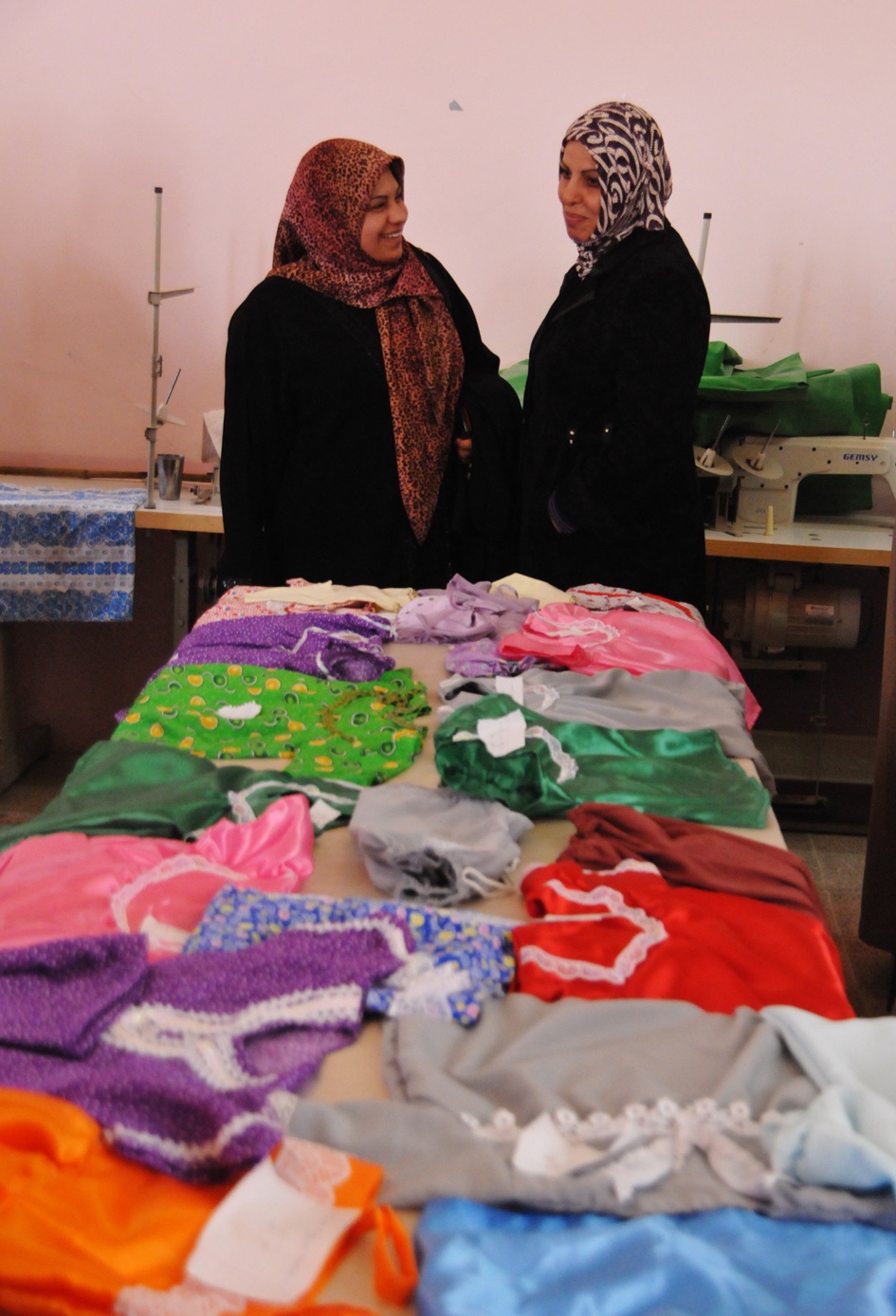 Iraqi Women Showcase Handmade Clothing at Skills Education Program
