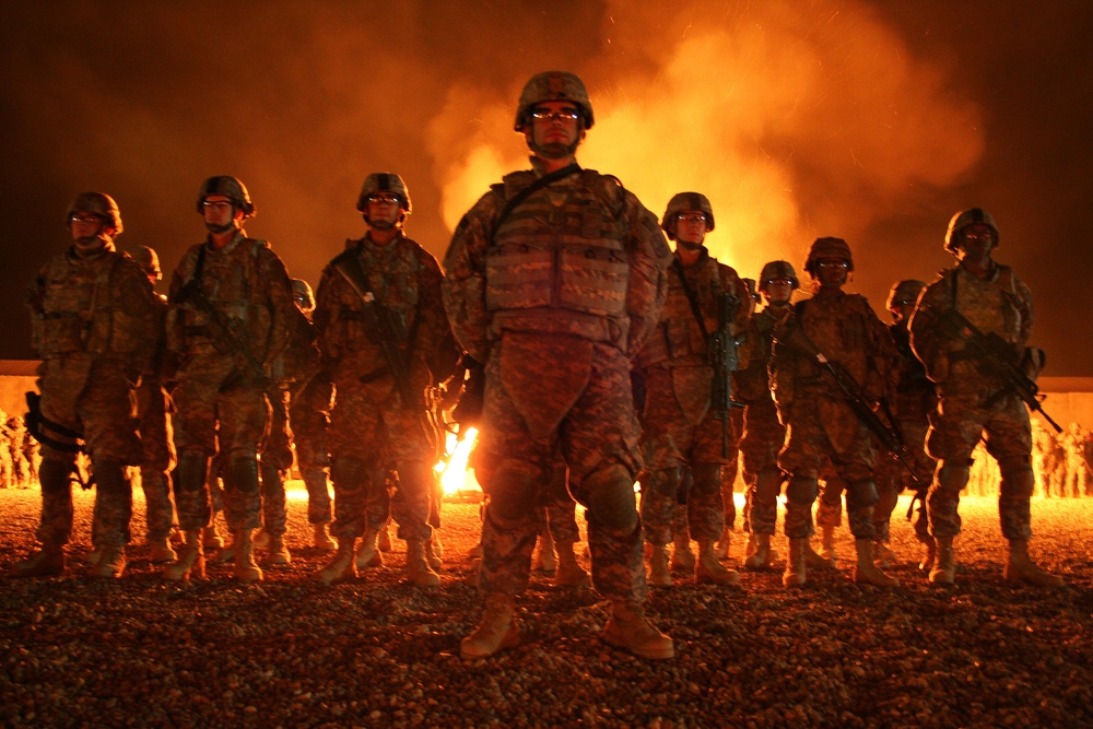 Noncommissioned Officers Welcome Blackhawk Warrior Leaders at Iraqi FOB