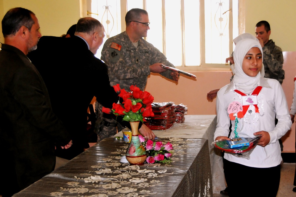 U.S. Army Helps Open Girls' School in Iraq