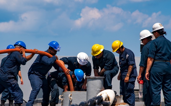 USS New York Anchoring Evolution