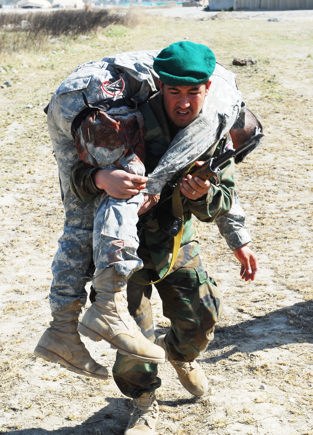 Afghan, U.S. Soldiers Train for Combat Casualty Care in Afghanistan
