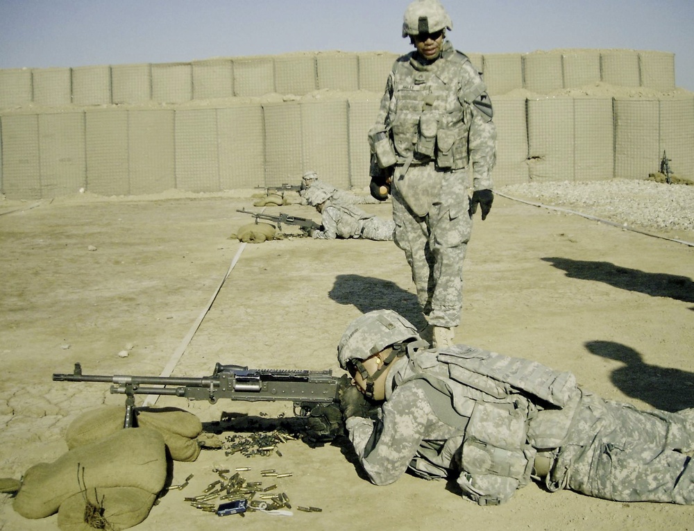 Soldiers Train on Combat Outpost in Iraq