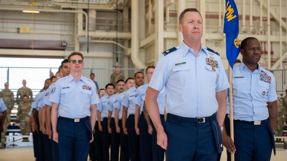 60 MXG change of command ceremony
