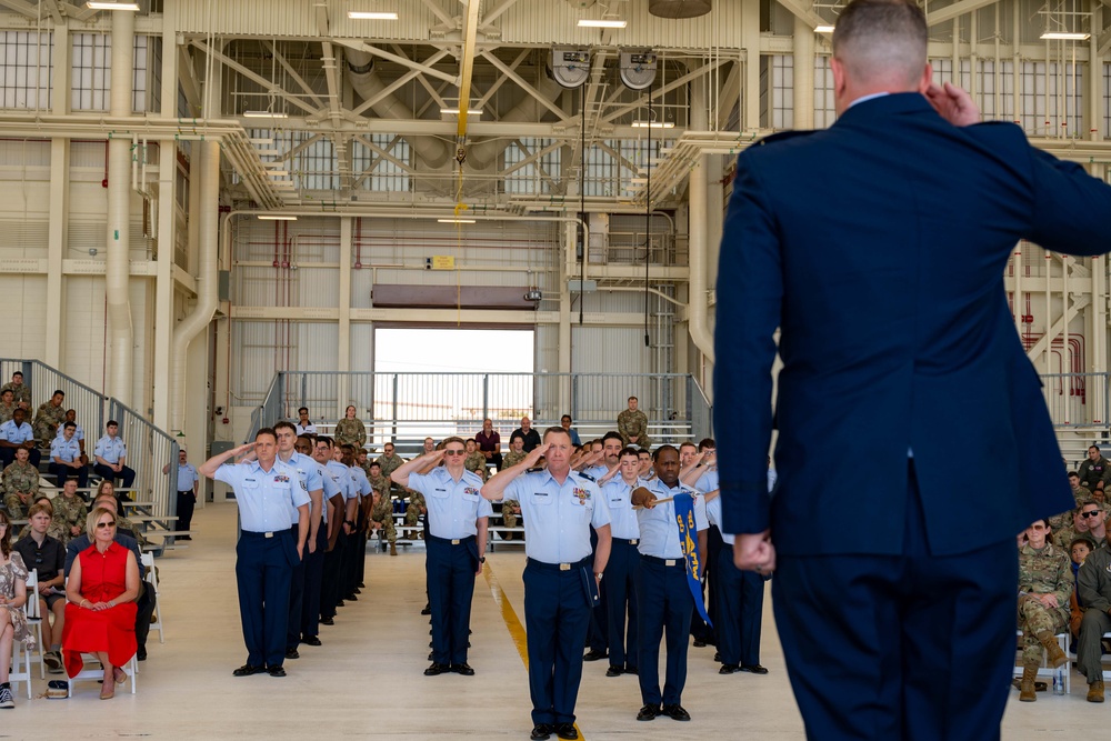 60 MXG change of command ceremony