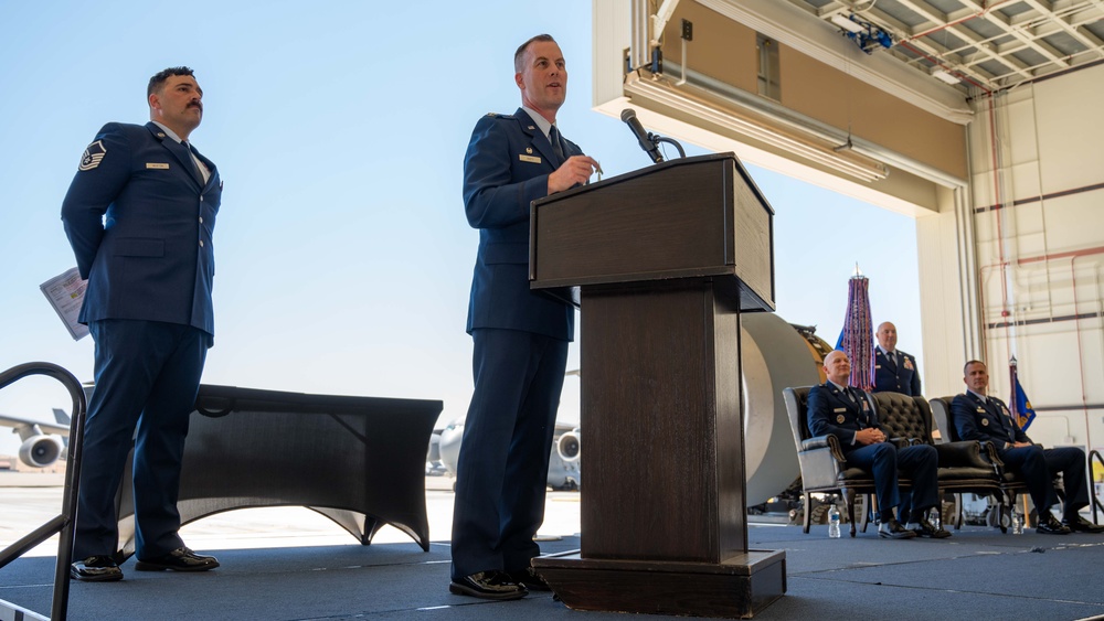 60 MXG change of command ceremony