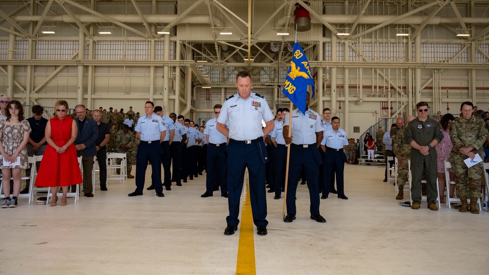 60 MXG change of command ceremony