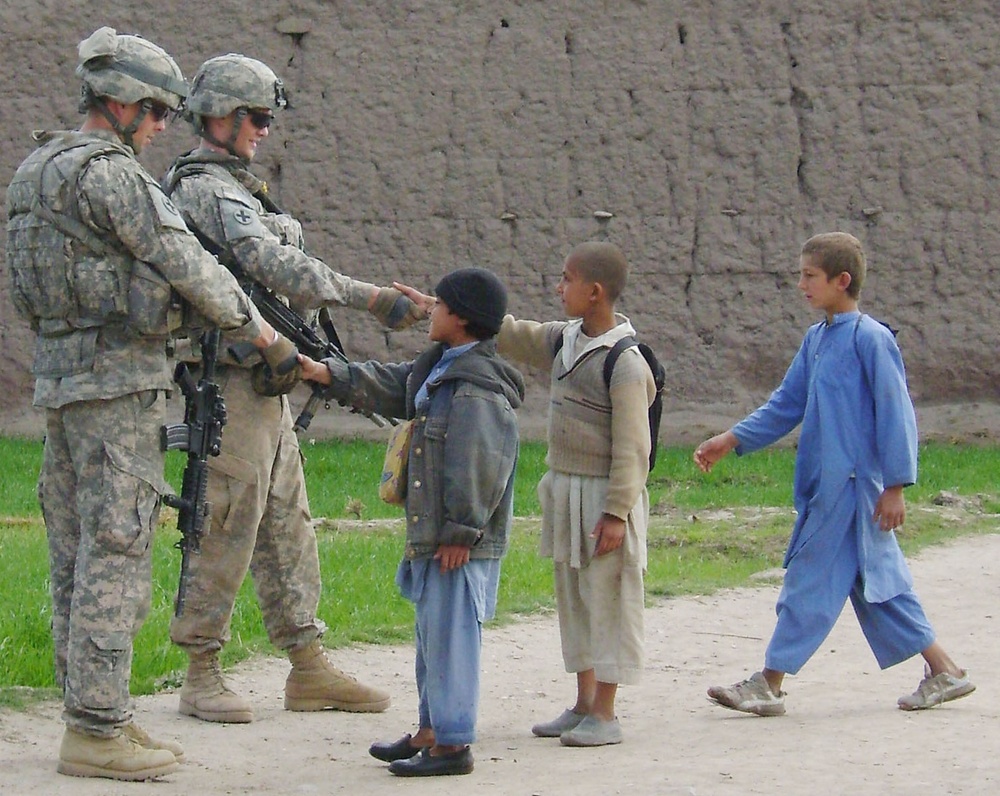 U.S. Soldiers Provide Security, Medical Assistance at Afghan School