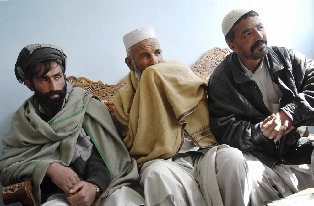 Tribal Elders Meet with Provincial Reconstruction Team in Afghanistan
