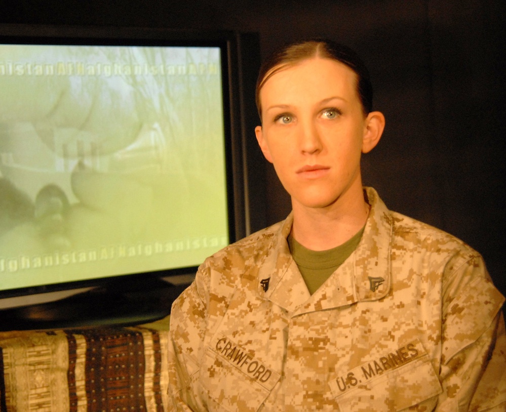 Marine Corps Correspondent Broadcasts News from Afghanistan