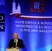 Defense Secretary Gates Addresses Press in Poland