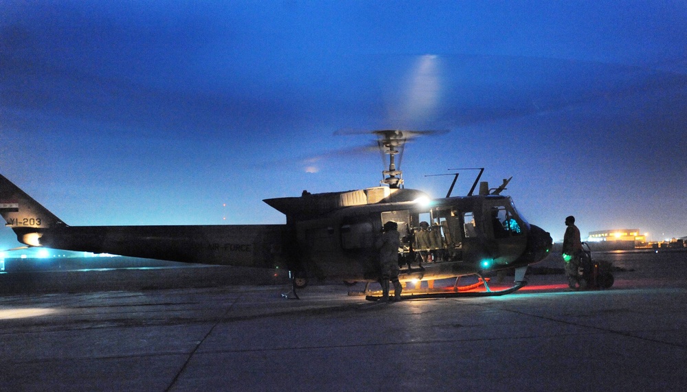 Iraqi Aircrews Complete First Night Vision Goggle Training at Camp Taji