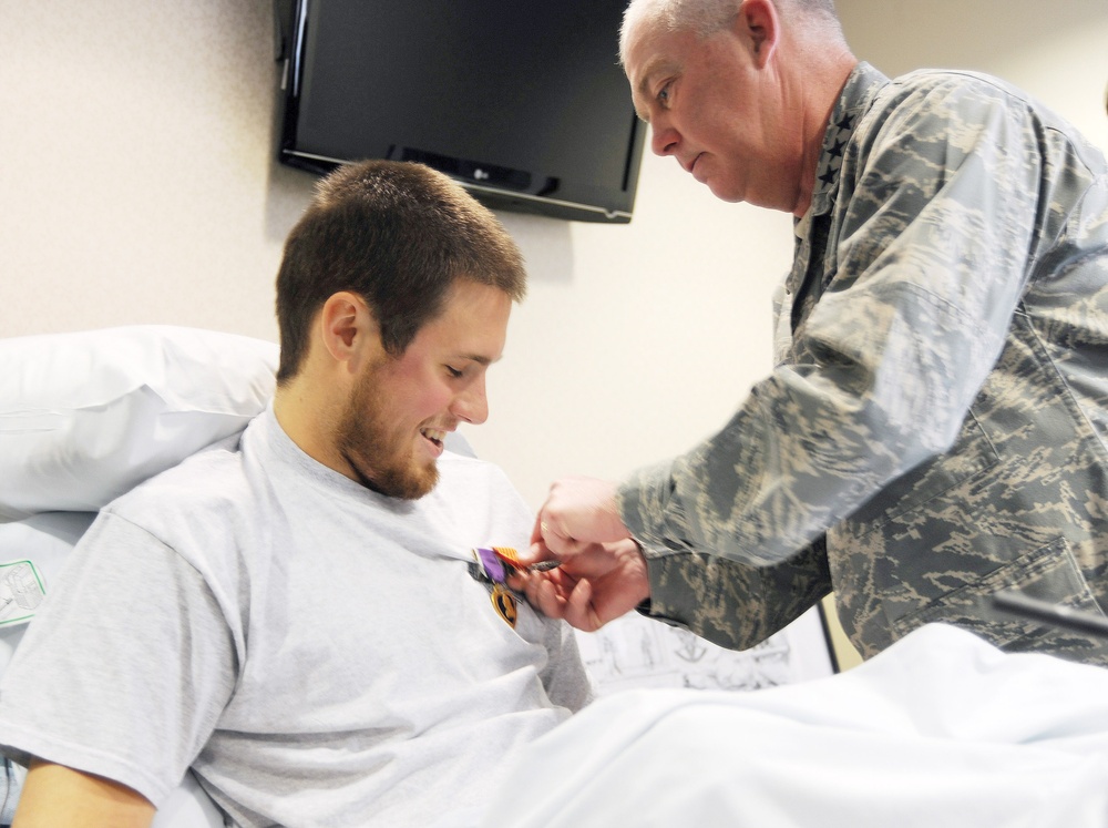 Air Force Senior Airman Awarded Combat Action Medal, Purple Heart