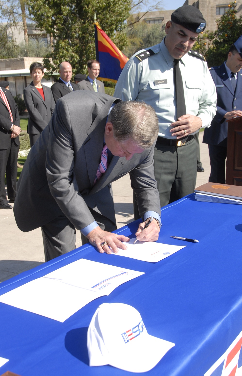 Colangelo Signs Support for National Guard and Reserve