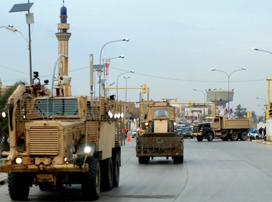 U.S. Troops Scour Baghdad Streets for Explosive Hazards