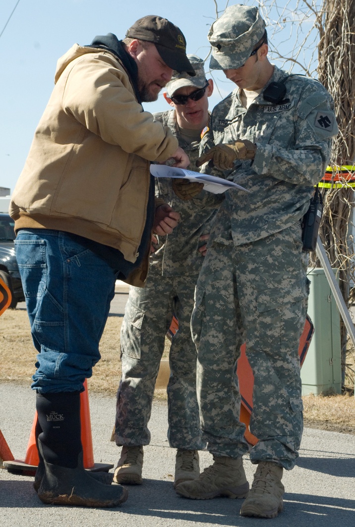 Soldiers Provide Security After Tornado Devastates Lone Grove, Oklahoma