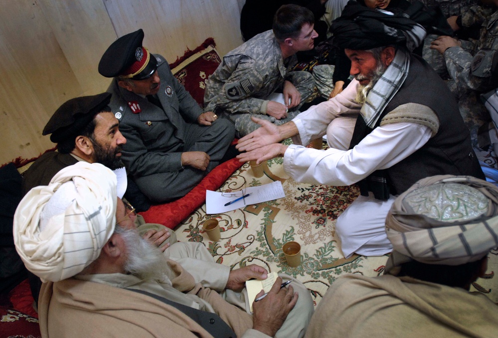 Tribal Leaders Meet with Provincial Governor in Paktia