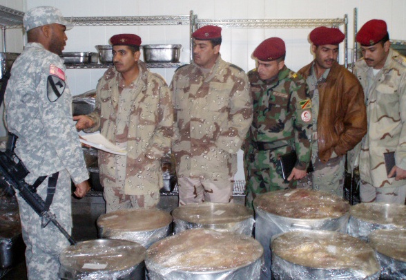 U.S. Army Officer Trains Iraqi Soldiers in Food Safety