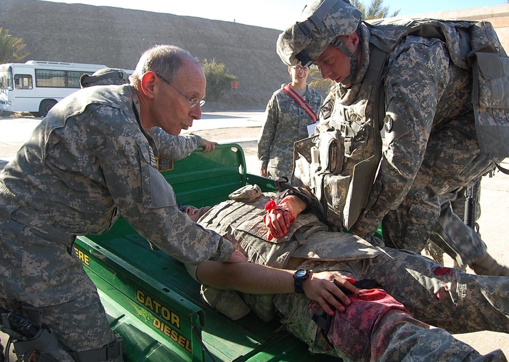 Retired Army Doctor Assists Soldiers in Mass Casualty Training in Baghdad