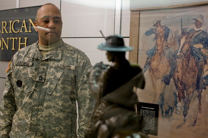 Army Reservist Honors Buffalo Soldiers at Pentagon Memorial Rededication