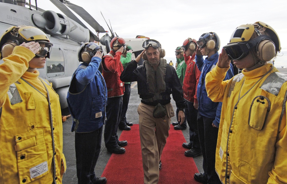 U.S. Southern Command Chief Visits Carrier During Multinational Exercise