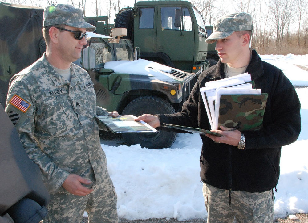 Kentucky National Guard Soldier Provides Logistics Support at Camp Atterbury