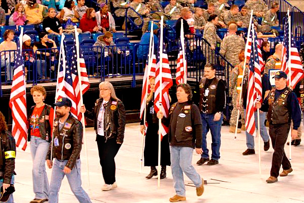 Patriot Guard Riders, Volunteers Welcome Home National Guard Troops at Indianapolis Ceremony
