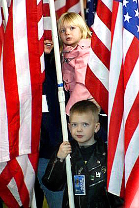 Patriot Guard Riders Welcome Home Indiana National Guard Troops