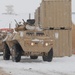 Armored Vehicles Convoy Arrives at Forward Operating Base Shank in Afghanistan