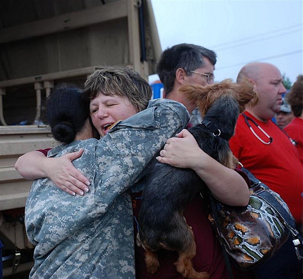 National Guard Rescues Family from Flood Waters After Hurricane Ike