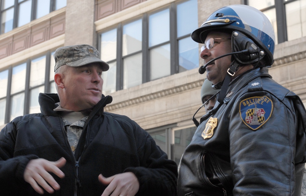 National Guard and Police Coordinate for President-Elect Obama Visit