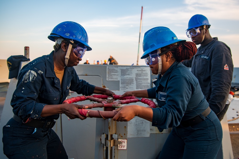 USS New York Anchoring Evolution
