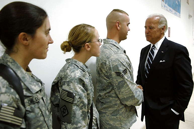 Biden Meets Troops During Iraq Visit
