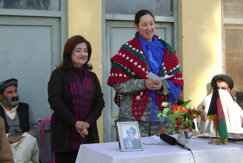 Army Engineer Leads Groundbreaking for Afghan Girls' School