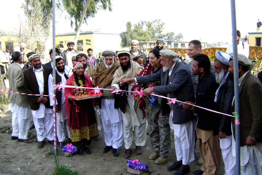 Army Engineer Leads Groundbreaking for Girls' School in Afghanistan