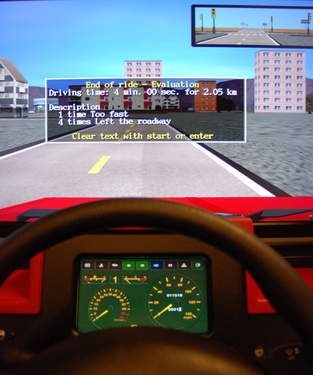 Teens Hone Driving Skills in Simulator at U.S. Army Garrison Benelux