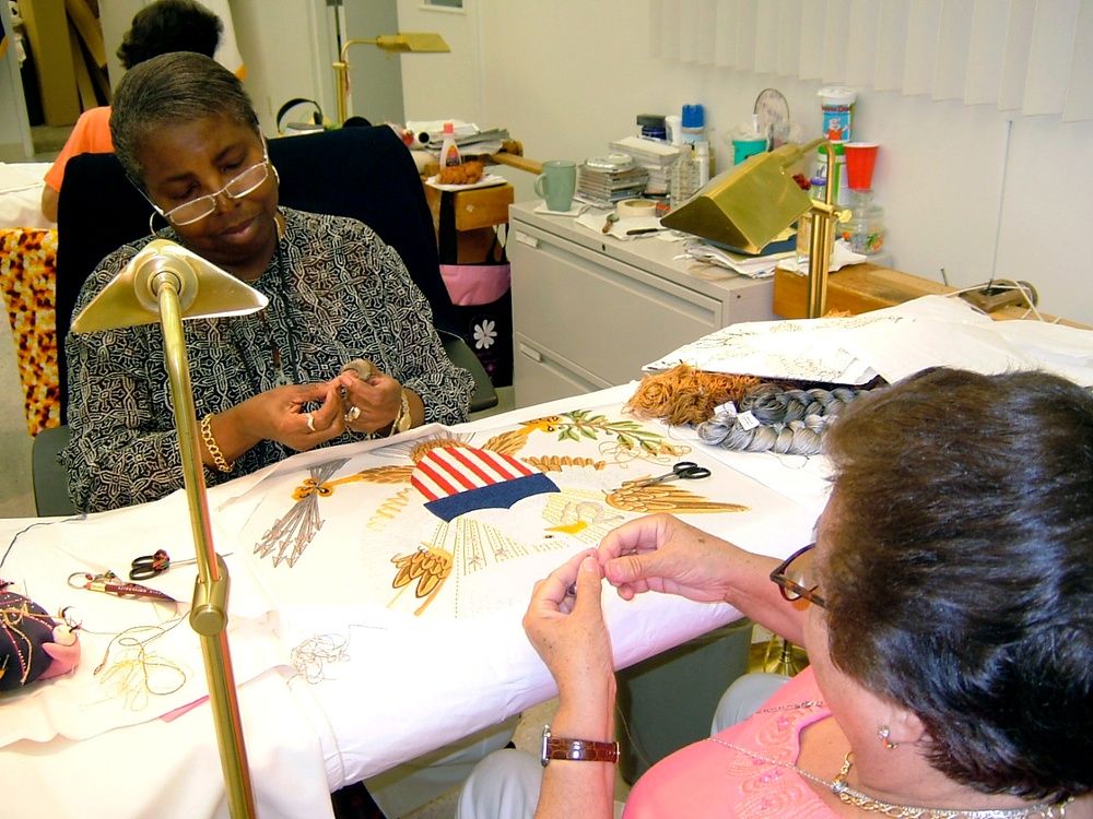 Upchurch and Martins Embroider New Vice Presidential Flag
