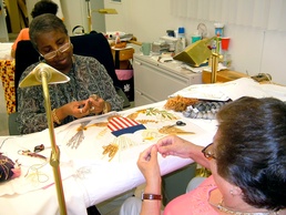 Upchurch and Martins Embroider New Vice Presidential Flag