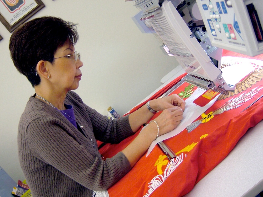 Embroidered Battalion Flag Crafted for U.S. Army Engineers