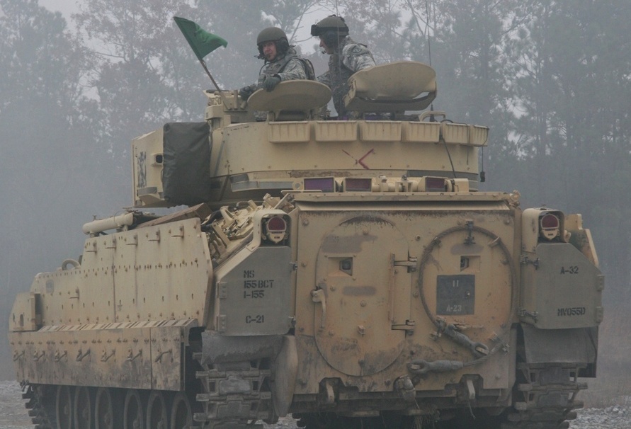 Army Leaders Observe Bradley Fighting Vehicle Training Ahead of Kosovo Deployment