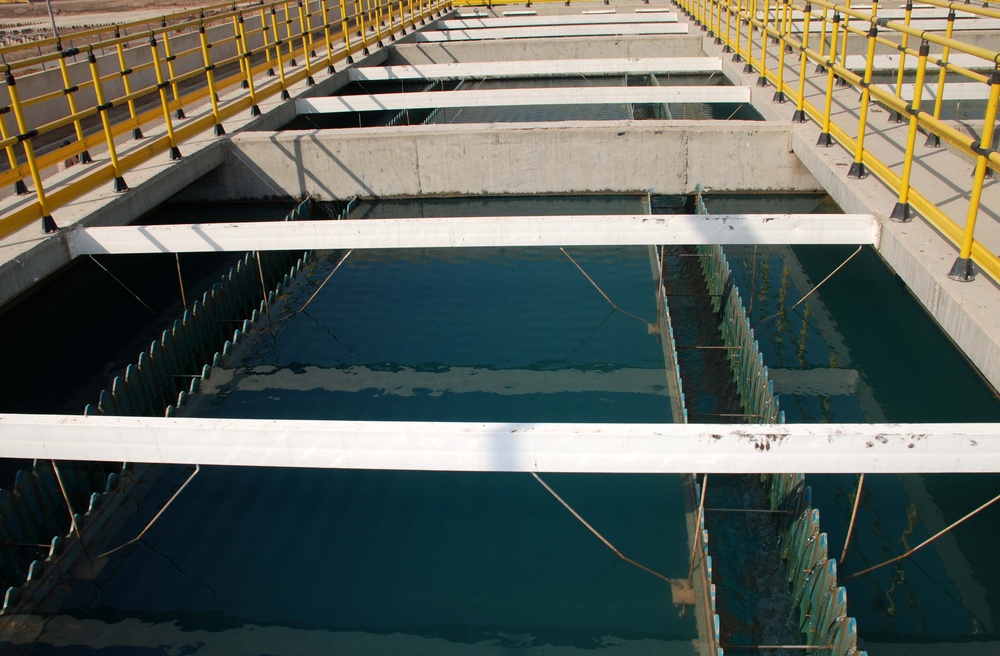 Sedimentation Basins Enable Clean Water Collection at Sadr City R-3 Treatment Plant