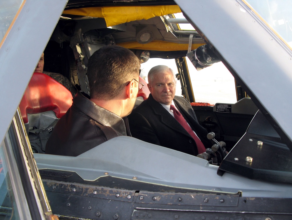 Defense Secretary Gates Visits Minot Air Force Base