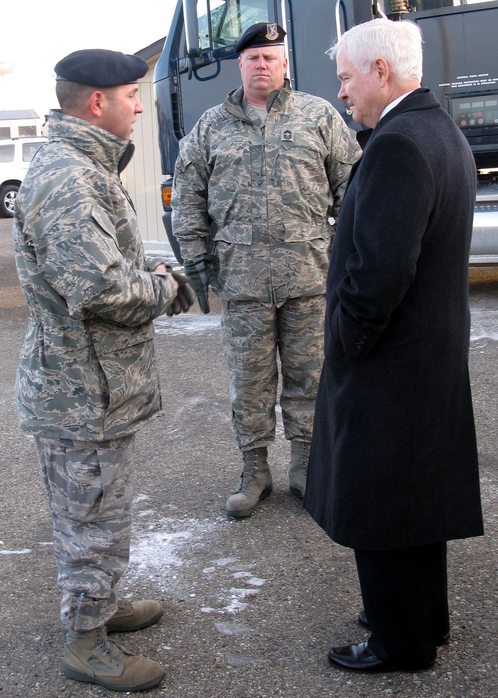 Defense Secretary Gates Visits Minot Air Force Base